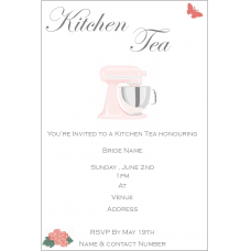 Personalised KitchenTea Invitations 20pk
